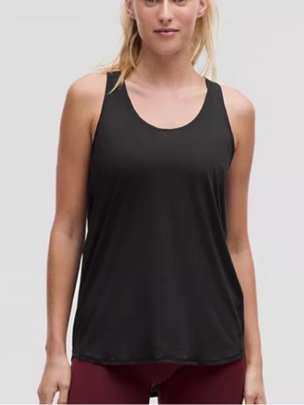 Lululemon Black Essential Tank Pleated